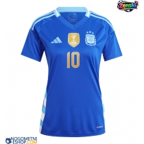 Ženski Nogometni dresi Argentina Lionel Messi #10 Gostujoči Copa America 2024 Kratek Rokav